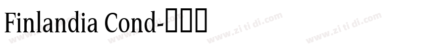Finlandia Cond字体转换